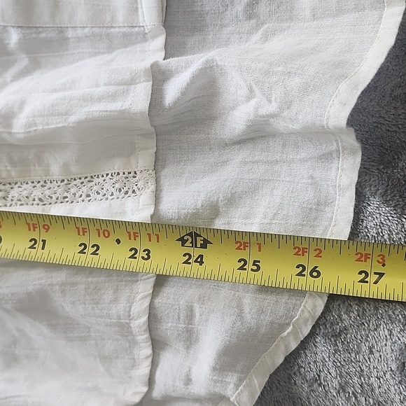 Sundance Elegant White Women's Blouse Petite Large - Picture 13 of 13